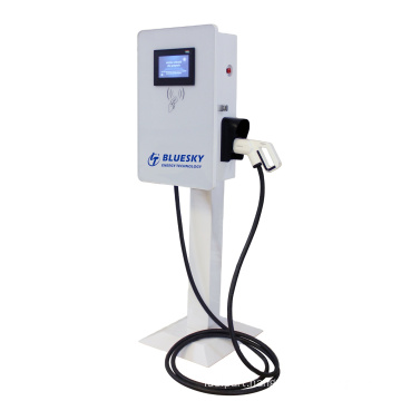 22kw AC Charging Station of European standard  Type 2 for Electric Vehicles with Ocpp